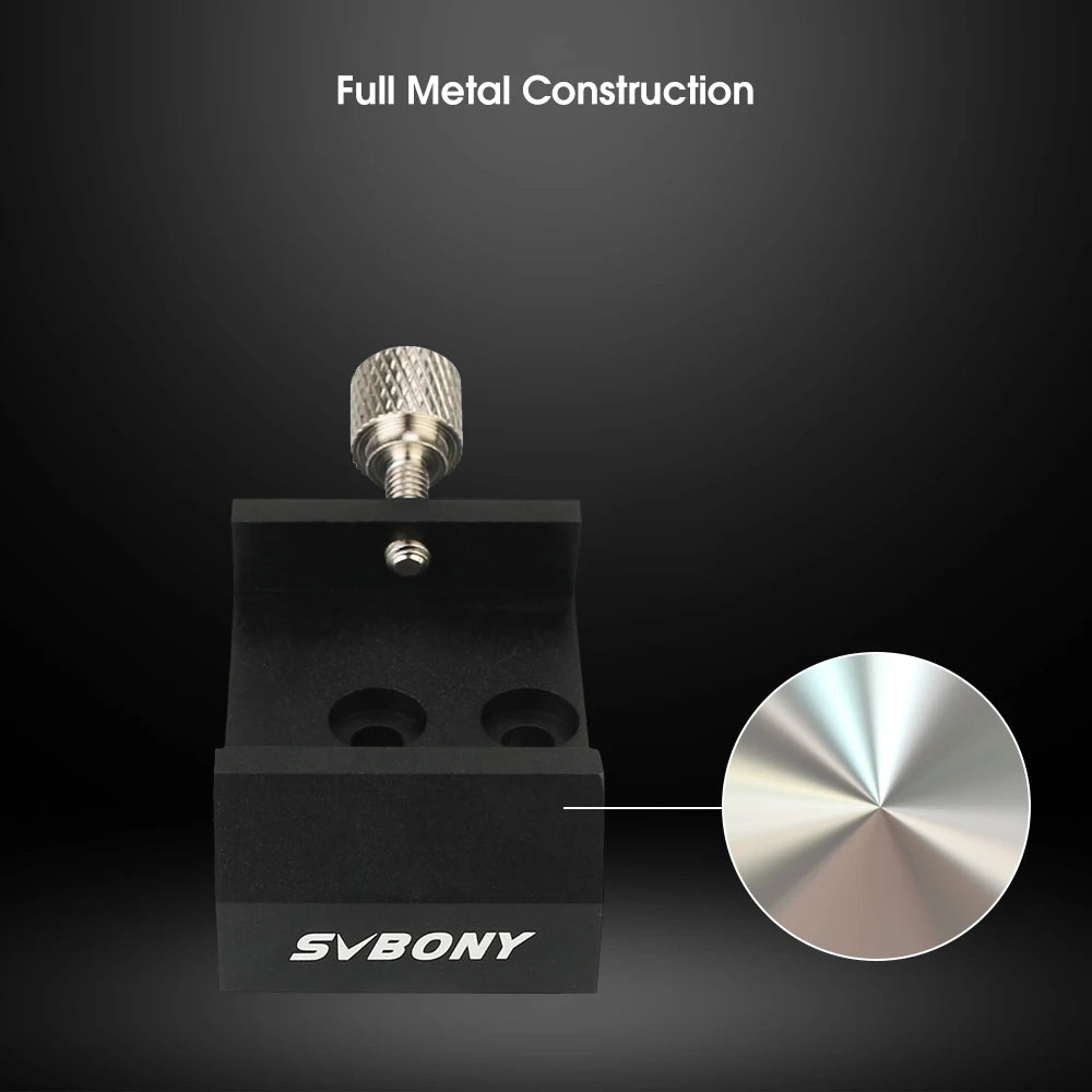 SVBONY Fully Metal Bracket Base Shoe + 42mm Dovetail UNC 1/4-20 Mounting for Optical Telescope Guiding Scope