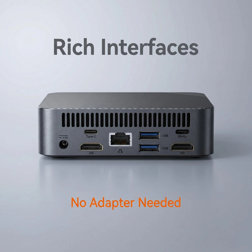 New i9-8950HK Portable Mini Desktop 16GB RAM M.2 NVMe SSD Triple 4K Monitor WiFi6 Bluetooth 5.2 Silent Cooling Home Pro Office
