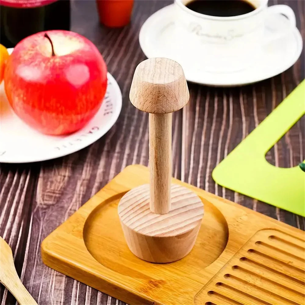 Premium Wooden Egg Tart Mold Double Side Tart Tamper Pastry Shaped Pusher For Baking Eggtart Pies Cake Kitchen Gadgets Tools