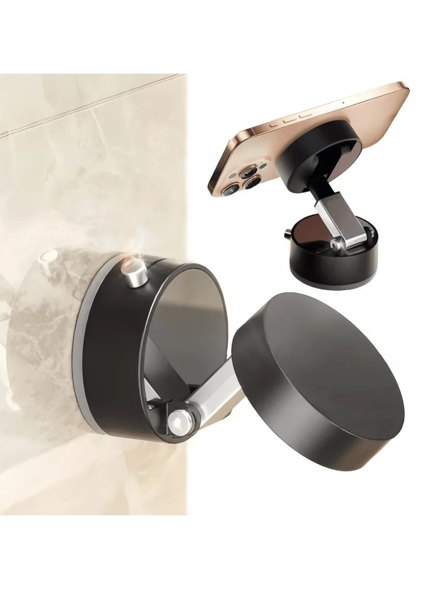 Y330 Foldable Magnetic Vacuum Suction Phone Holder Double Sided Suction Cup Car Bracket Portable Lazy Phone Stand for Home Car ﻿