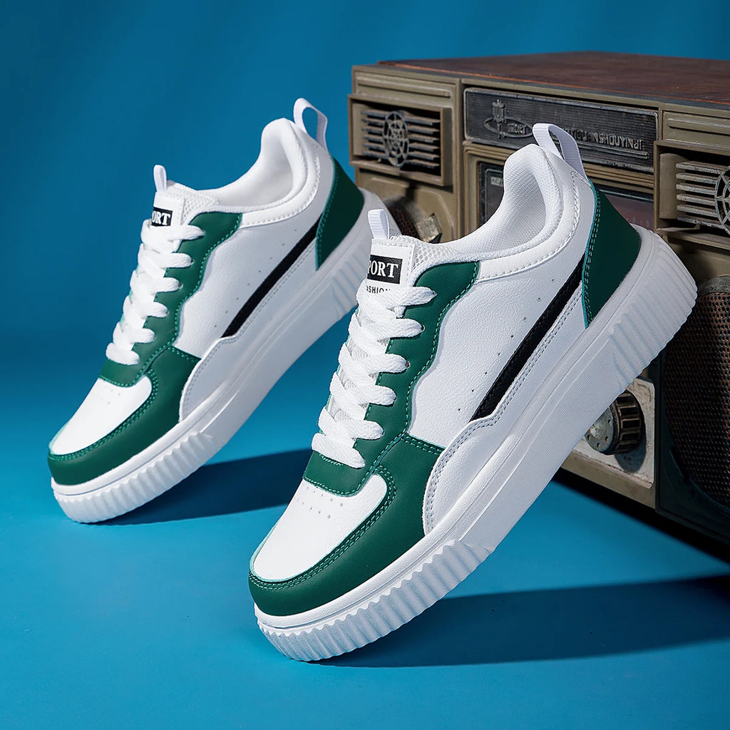 Men's Casual Platform Shoes Fashion Sneakers, Men's Daily Wear Lightweight Walking Shoes, Men's Durable Round Toe Footwear