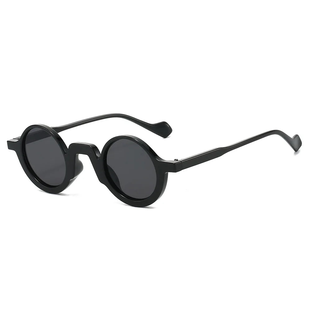 European and American New Retro Round Small-Frame Glasses with a High-End Feel, Unisex Sun Protection and Anti-Uv Sunglasses