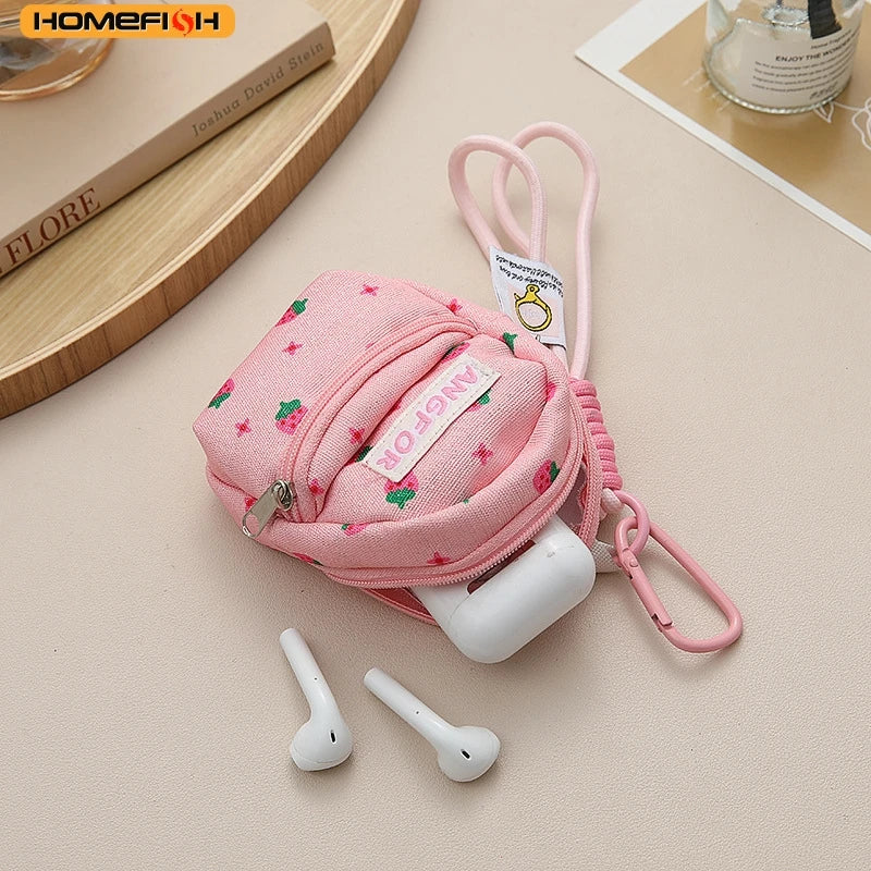 HOMEFISH Women's Bag Pendants Lipstick Earphones Mini Storage Bag Trendy Versatile Bag Accessories Multifunctional Coin Purses