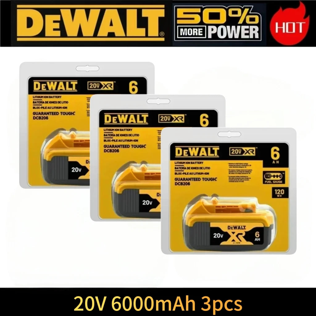 Original DeWalt 6.0Ah/5.0Ah 20V Battery Replaceable DCB184 DCB200 DCF892 DCF845 DCF850 DCF911 DCD800 DCD805 Tools Battery