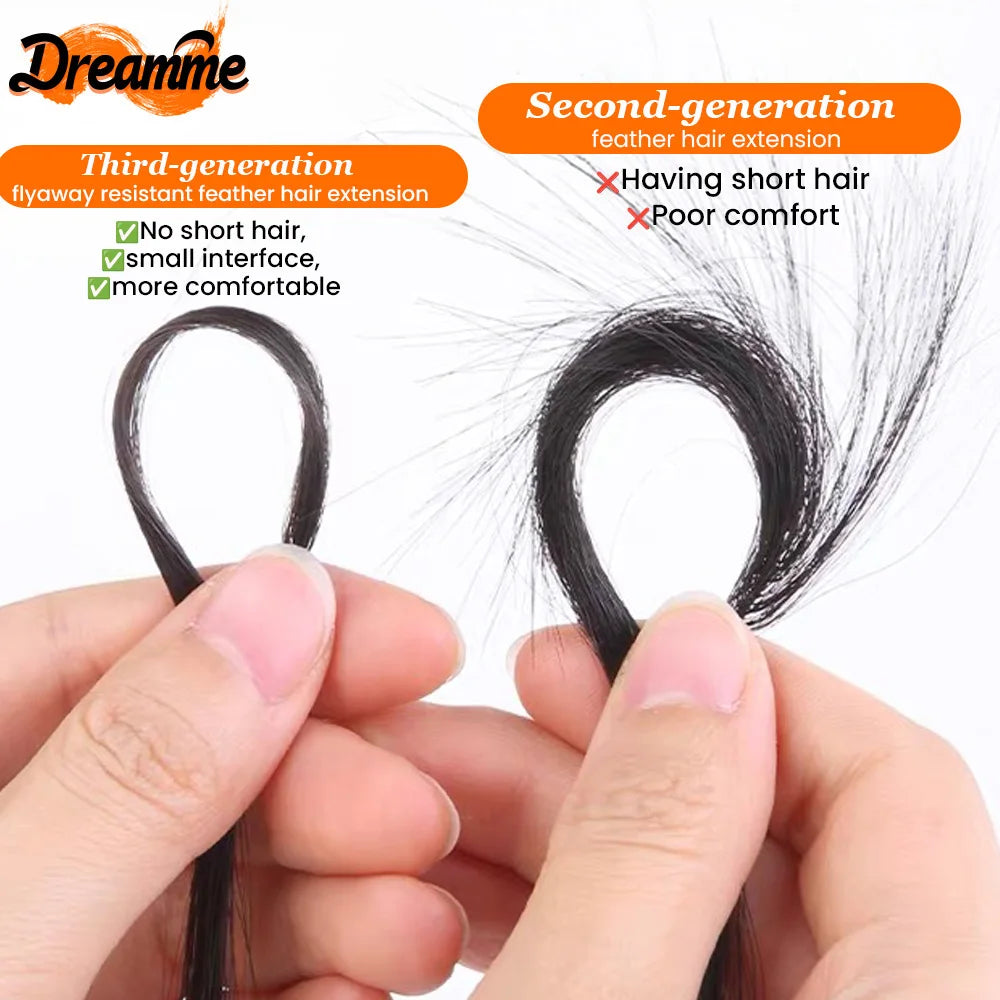 Burmese Curly Human Crochet Human Hair Feather Line Crochet Hair Braids For Thin Hair Woman Micro Pre Looped Crochet Hair
