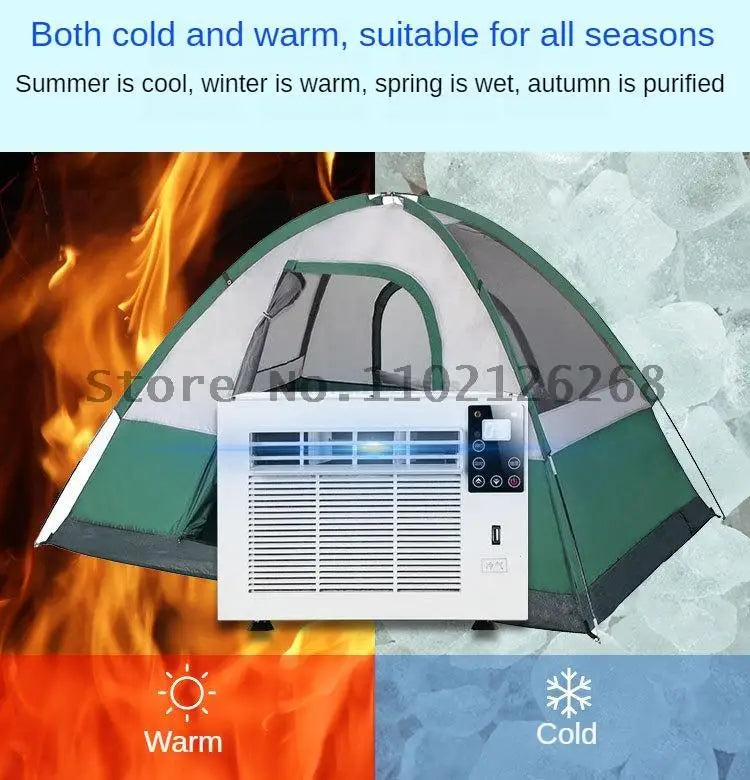 Desktop Air Conditioner Household Air Cooler Mini Air Conditioning With Remote Control LED Control Panel 12-Hour Timer