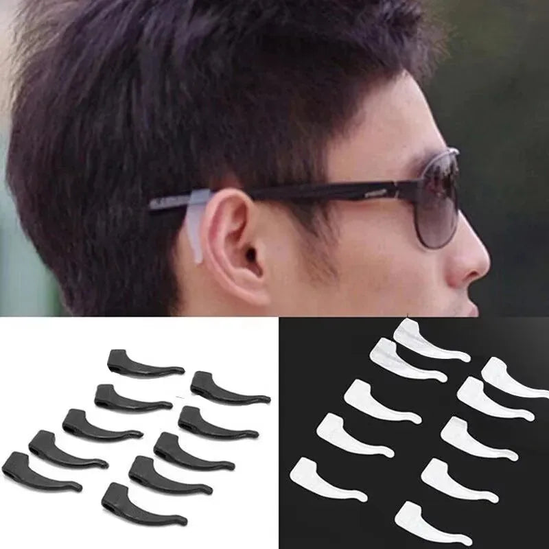 2/4/6pairs Silicone Anti-slip Glasses Leg Ear Sleeve Bracket Fastener Eyeglasses Accessories Grip Anti-fall Eyewear Holder