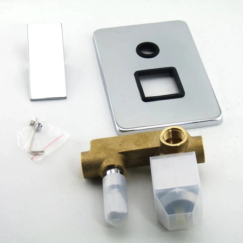 BECOLA Solid Brass Polished Chrome Or Black Single Handle 1-3 Way Wall Mount Bathroom Shower Mixer Control Valve