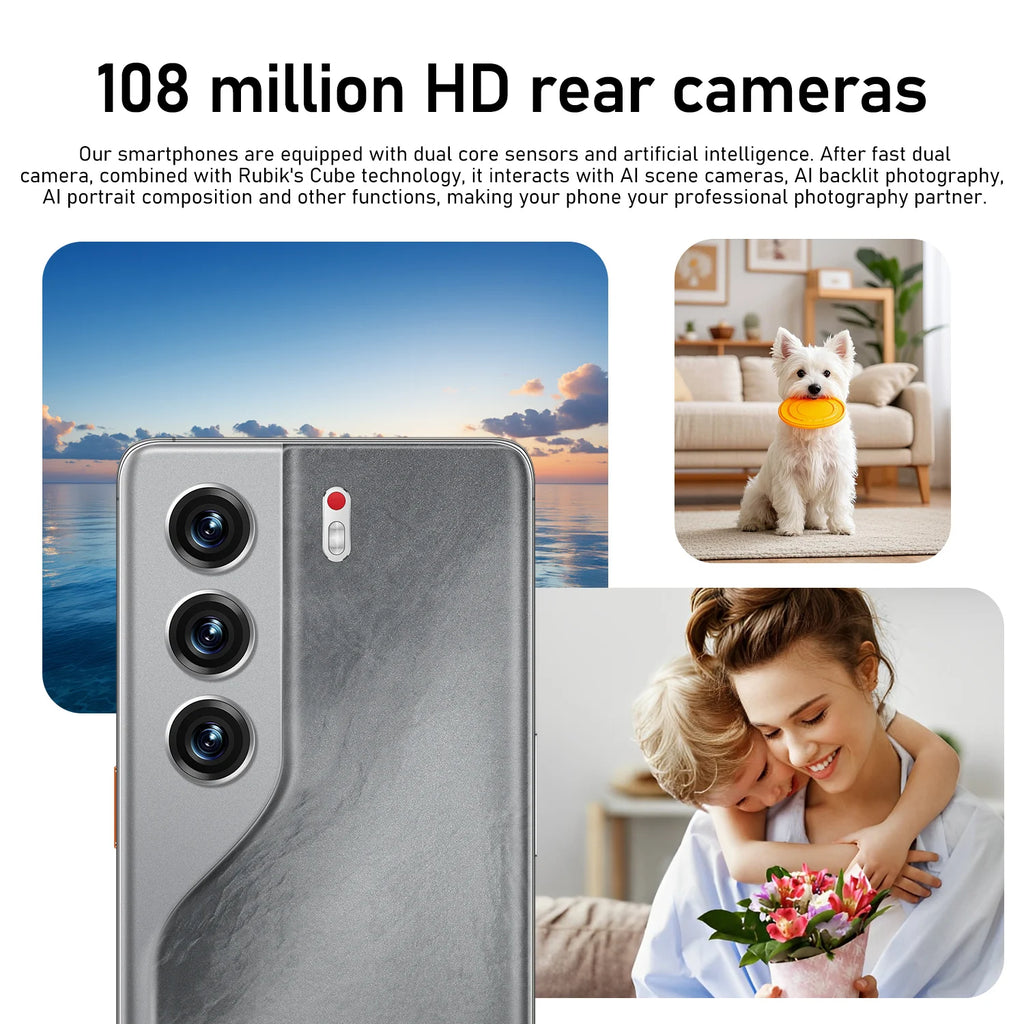 2026 Global Version Camon 40 Pro 4G 5G Dual Card Dual Standby System Original Intelligent 7.3inch 8000mAh Battery