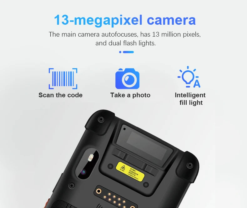 Industrial Level Rugged PDA Barcode Scanner for Data Collection Android Mobile Handheld with Stock Availability