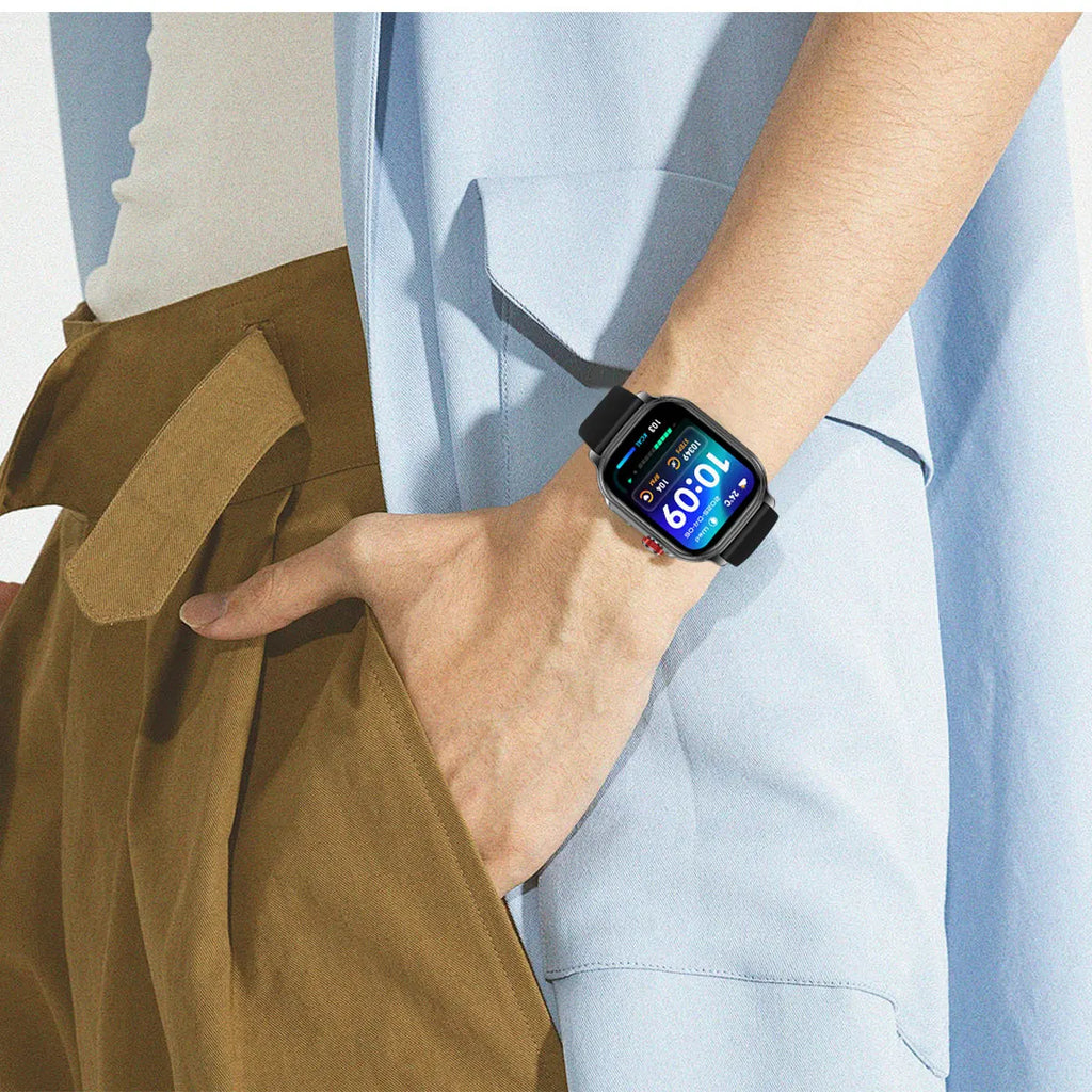 New1400mAh Military Grade Smart Watch 600 hours Battery Life 5ATM Waterproof BT Call Alert LED Flashlight 100+Sports Watches Men