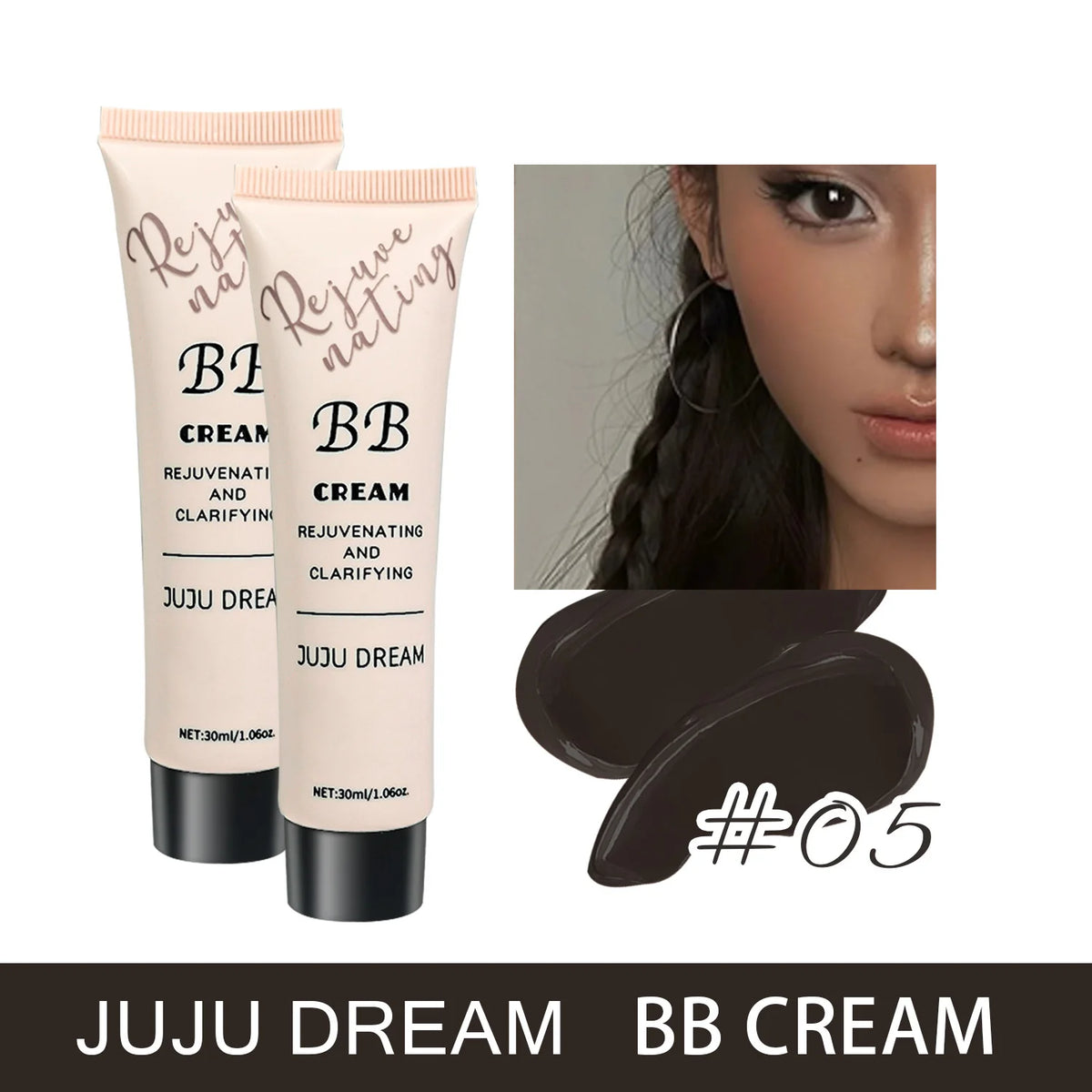 3-in-1 BB Cream -Full Coverage Concealer, Waterproof & Smooth Texture, Daily Makeup Base for Flawless Skin