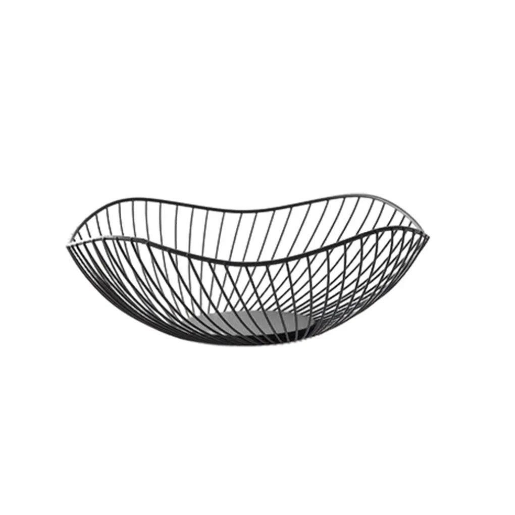 Metal Fruit Baskets Exquisite Appearance Sturdy And Durable Multifunctional Large Capacity Open Wire gold Straight large