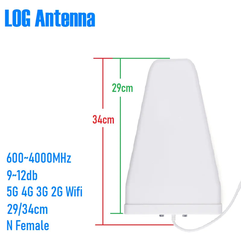 40 30 Cm High Gain Directional Outdoor External LOG Periodic LDPA Antenna 600 3800 4000 MHz for Router Booster Amplifier Repeate