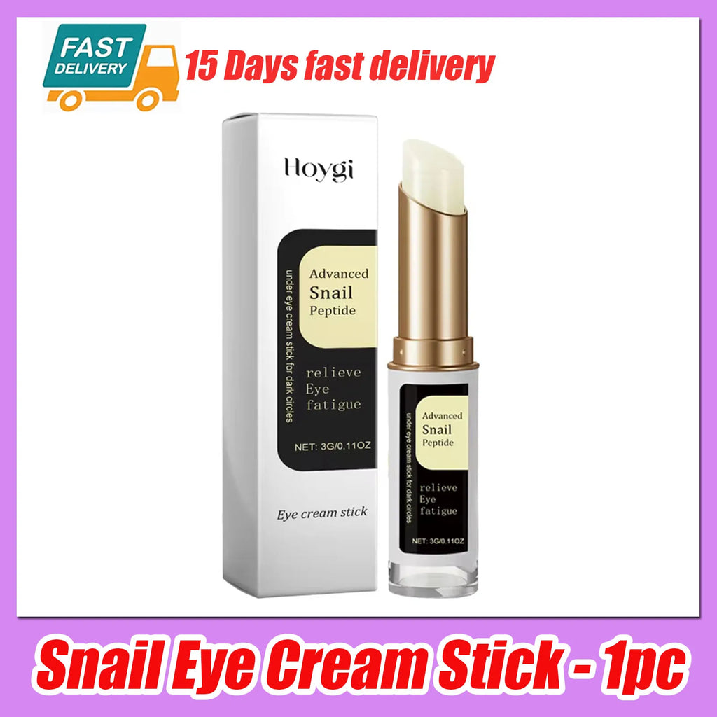 Snail Firming Eye Cream Stick Collagen Improve Fine Lines Wrinkle Lighten Dark Circles Eye Bags Puffiness Moisturizing Skin Care