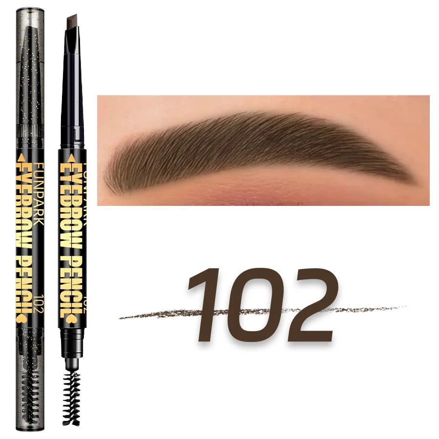 Double-head Eyebrow Pencil High Pigment Non-fading Waterproof Durable 5 Color Byebrow Pen Eye Makeup For Women Cosmetics