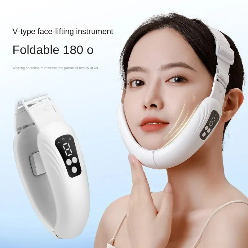 EMS V Line Shaper Face Slimming Massager Electric Facial Lifting Firming Tool Chin Cheek Tightening Beauty Device