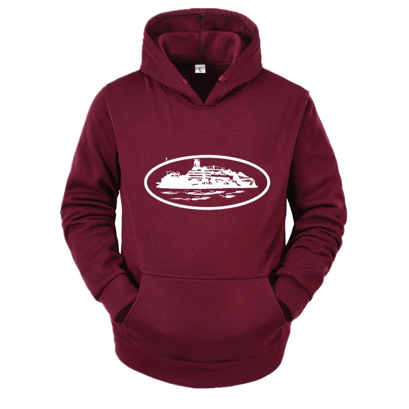 2026 Autumn/Winter New Devil Island Men's and Women's Printed Hoodies Outdoor Activities Casual Hoodies Fashion Trend Men's Wear