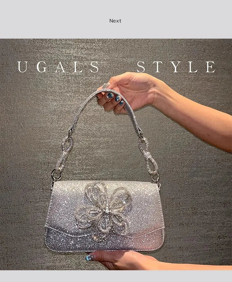Bling Shiny Clutch Purse For Wedding Party Women Handbag Luxury Glitter Rhinestones Diamond Evening Bag Female Crossbody Bag