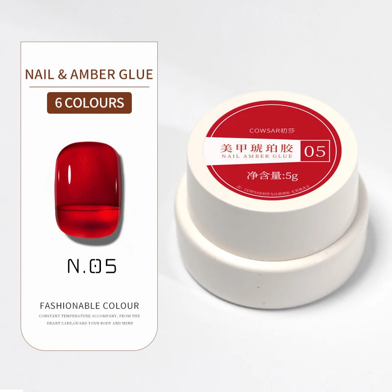 1/6color 5g Amber Brown Gel Nail Polish Set Y2K Autumn Winter Gradient Leopard Jelly Nail Gel Semi Permanent Soak Off Varnish