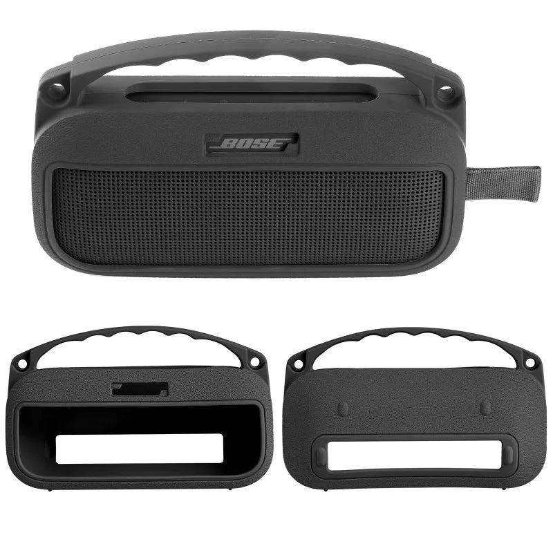 ZOPRORE Silicone Cover Case for Bose SoundLink Flex (2nd Gen) Speaker, Travel Protective Cover with Shoulder Strap and Carabiner