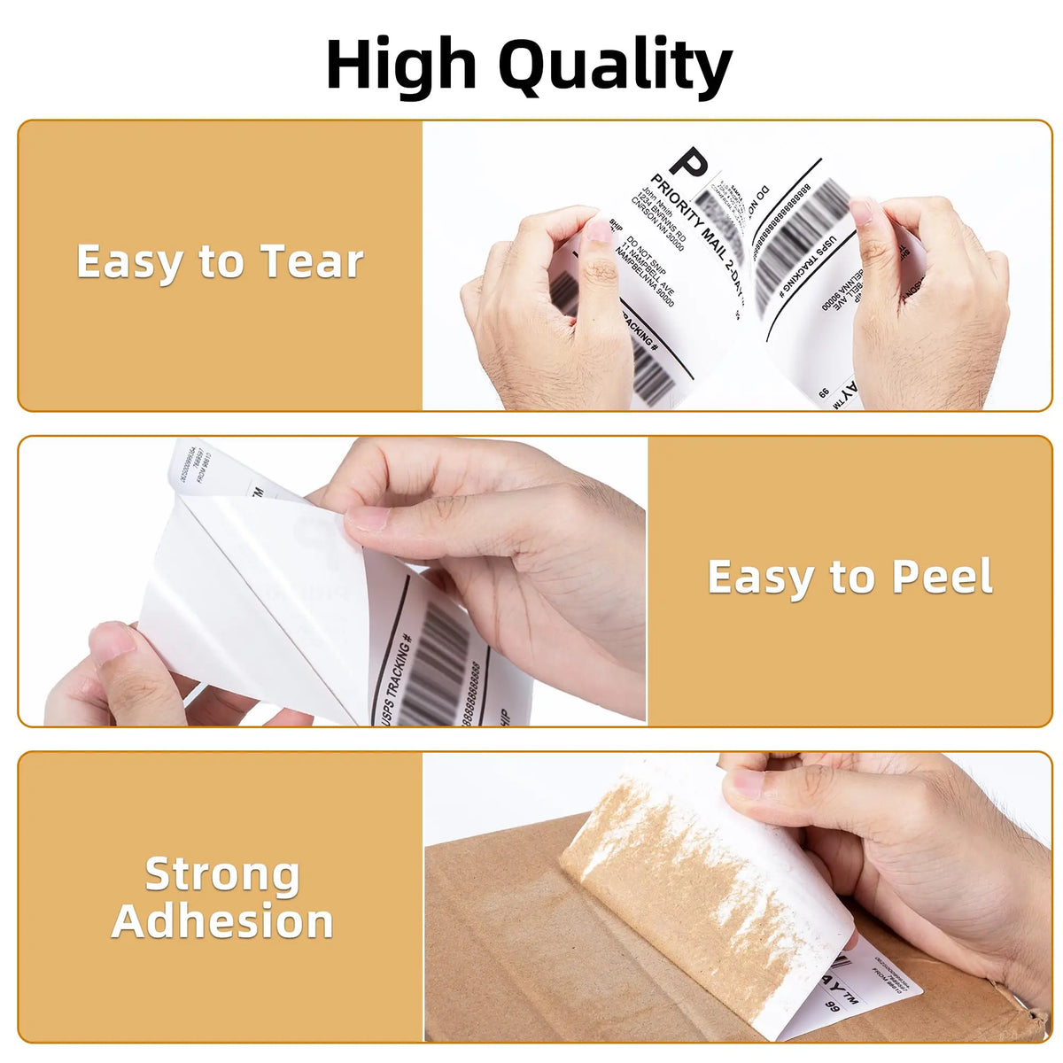 4x6 Inch Direct Thermal Labels 100/200/500 Sheets Self-Adhesive Thermal Shipping Label Paper For Business DHL Express Waybill