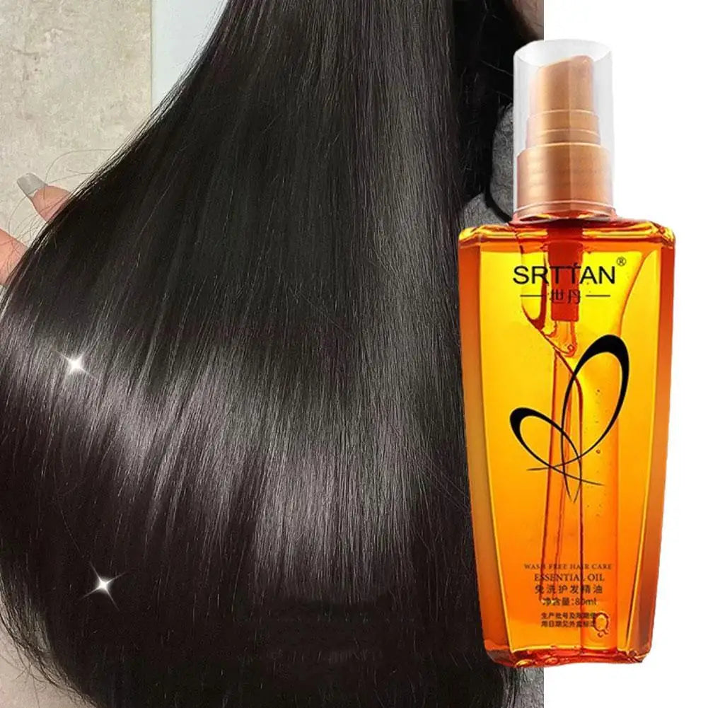 80ML Moroccan Argan Oil Hair Serum Lightweight Hair Oil Mist For Split Ends Frizzy Hair And Flyaways,Hair Oil Repair Gloss Shine