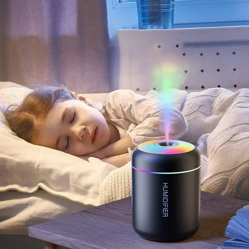 Air Humidifier USB Electric Fragrance Aroma Diffuser Essential Oil Purifier Mini Mute Humidifier For Car Home Bedroom