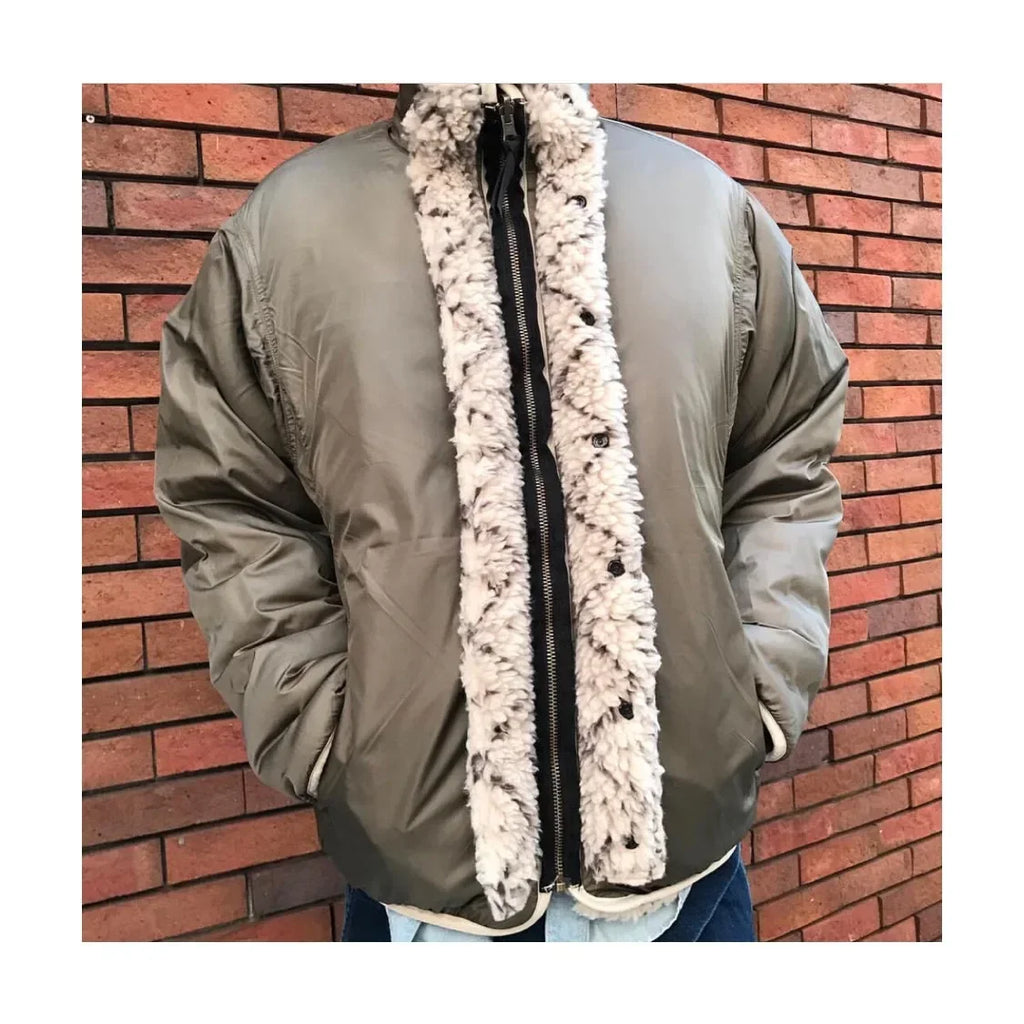 KAPITAL Fleece Wear on Both Sides Zipper Long Sleeve Japan Style Loose Jacket Men and Women Cashmere Coats