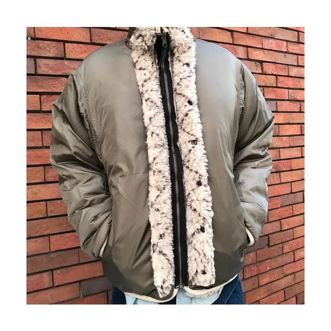 KAPITAL Fleece Wear on Both Sides Zipper Long Sleeve Japan Style Loose Jacket Men and Women Cashmere Coats