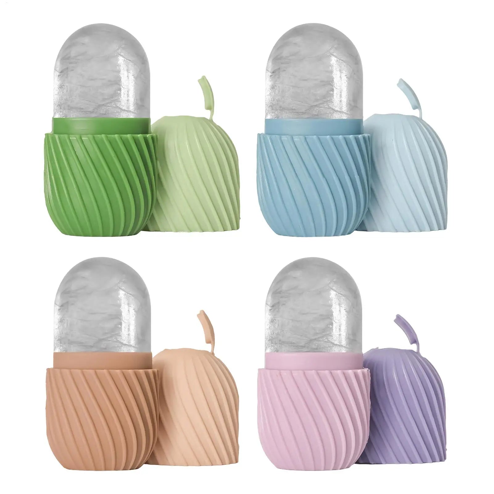 Face Ice Roller mold Beauty facial ice tray Massage silicone ice tray Facial Massager Face Lifting Beauty Skin Care Tools