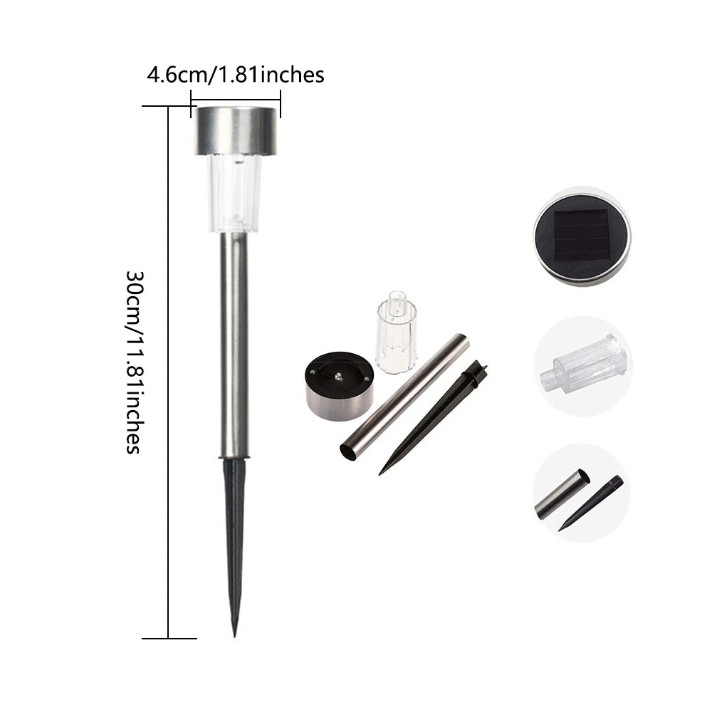 5pcs Solar Patio Step Light, Garden Underground Spotlights, Diamond Transparent Lights, Landscape Lawn Light, Solar LED Garden