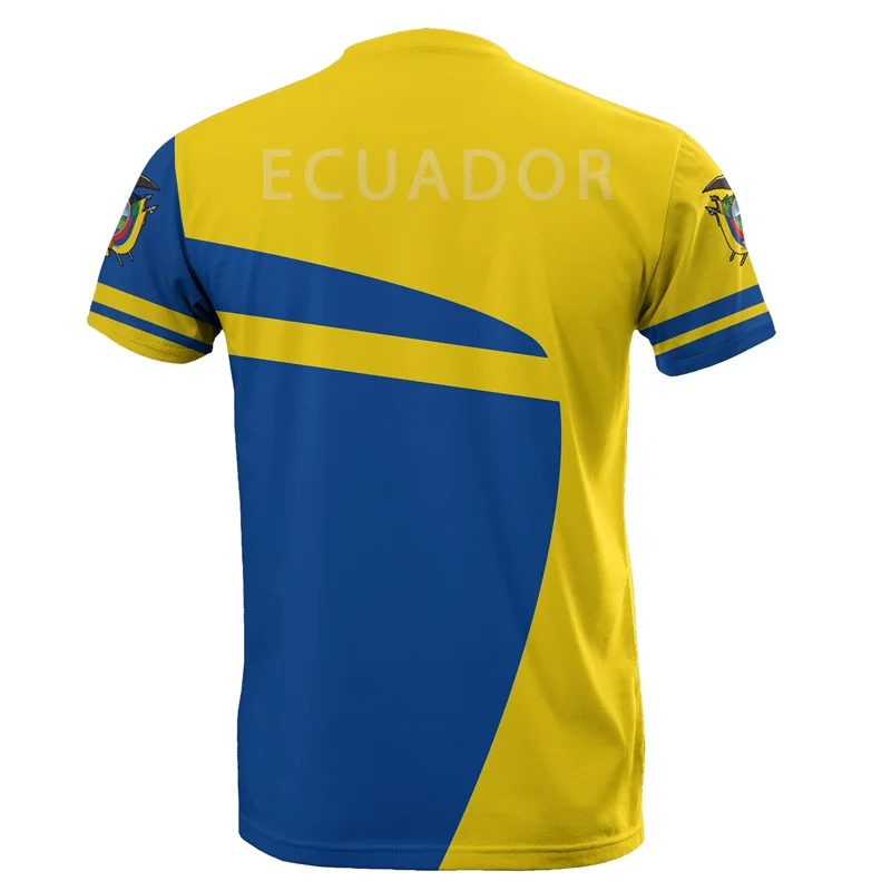 Ecuador Flag 3D Printed T-Shirt Men Women Sportswear Tee Shirts Crew Neck Short Sleeves Kids Summer Casual Street Loose T Shirt