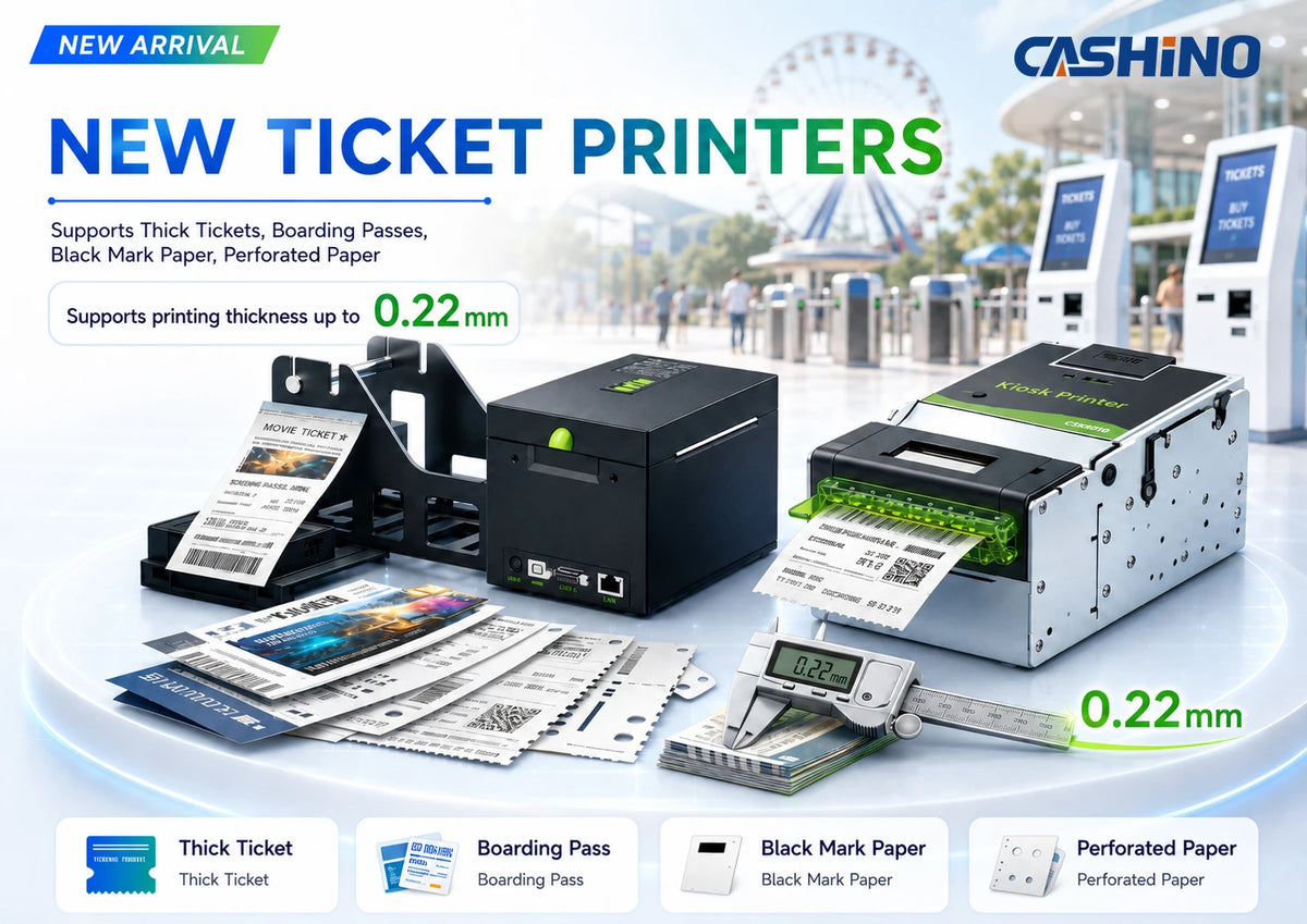Cashino KP-801 80mm 250mm/s USB RS232 LAN Kiosk Compact Ticket Printer With Automatic Ticket Ejector For Coupon/voucher Printing