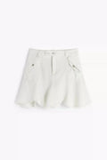 Foreign Trade Spain Original Denim Skirt Sand Washed Irregular Design Mini Short Skirt Summer New Product