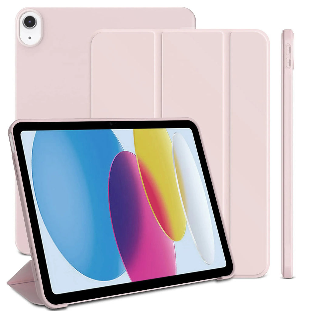 Case for iPad (A16) 11 2025 11th Generation /10th Generation 10.9 2022 Tri-fold Stand Flip Cover with Soft TPU Back Shell