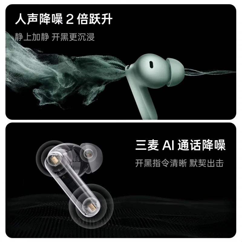 Oneplus Buds 4 TWS Wireless Bluetooth Earphone LHDC5.0 55dB Active Noise Canceling 45h Battery IPX4 Waterproof For Gaming Gym