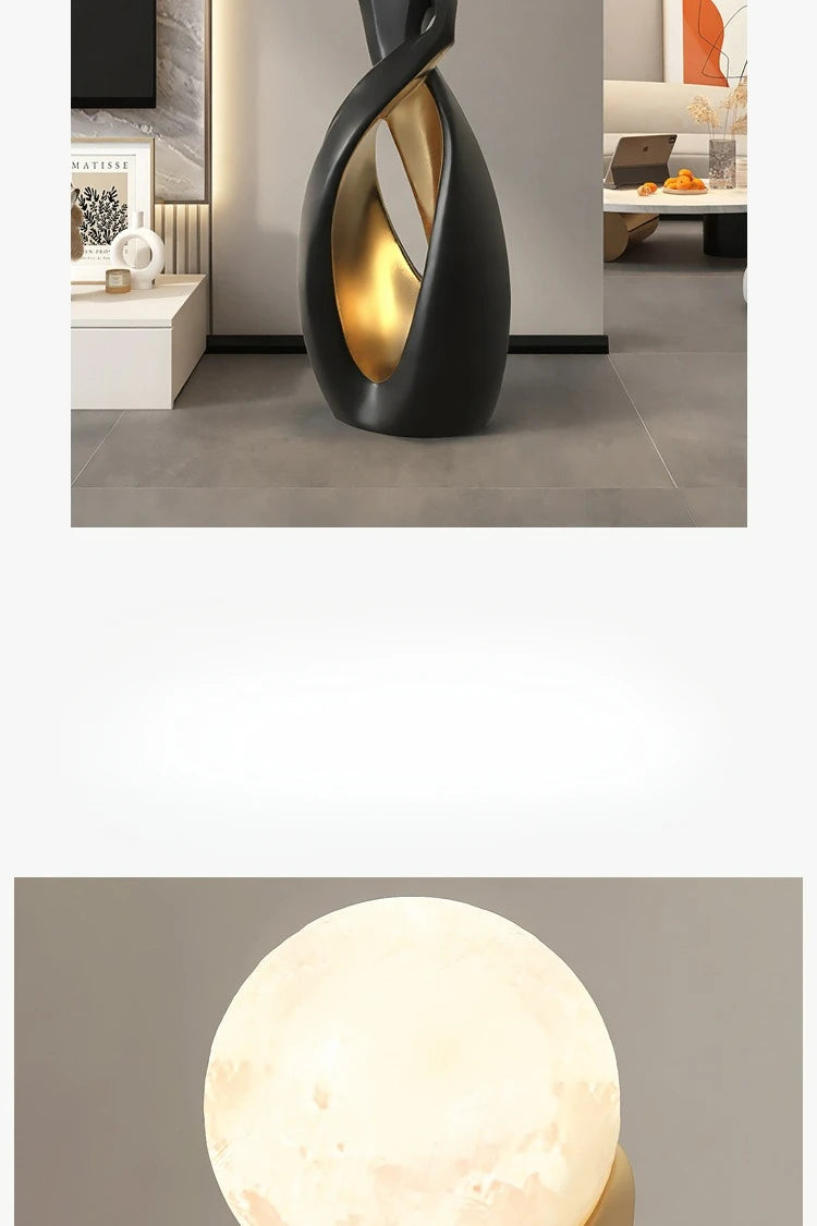 Artistic Lady Floor Lamp Moon Color Lighttapping Adjustable USB Charging Home Living Room TV Cabinet Sofa Side Floor Lamp