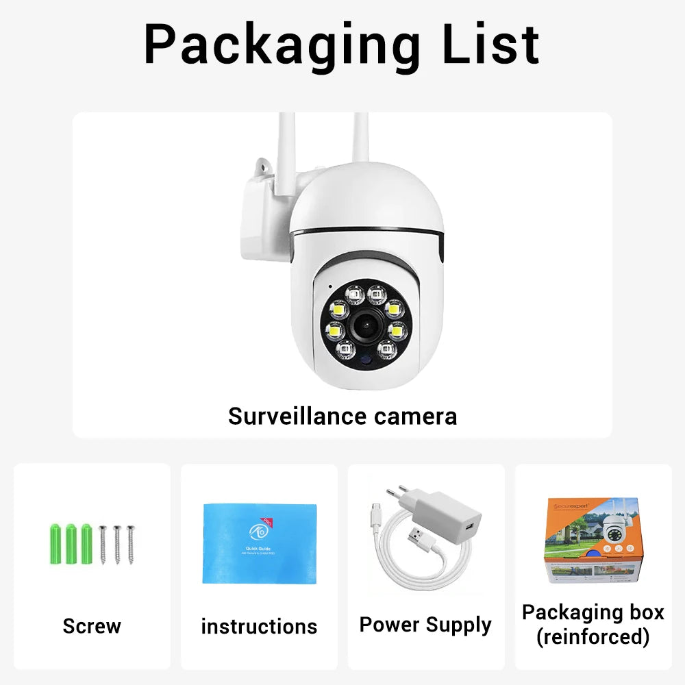 2.4G 8MP Cameras Wifi Video Surveillance IP Indoor Security Protection Monitor 5.0X Zoom Home Wireless Track Alarm O-Kam pro