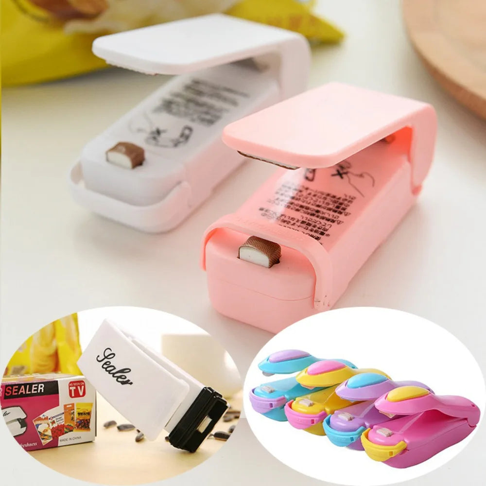 Mini Hea Bag Seal Machine Package Sealer Bags Thermal Plastic Food Bag Food Bag Closure Portable Sealer Packaging Heat Sealer