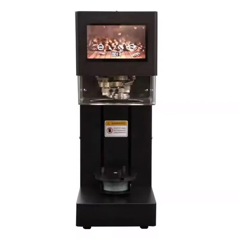 New Arrival Full Automatic Lifting PET Can Sealing Machine Bubble Tea Coffee Juice Cup Aluminum Can Seamer With Touch Panel