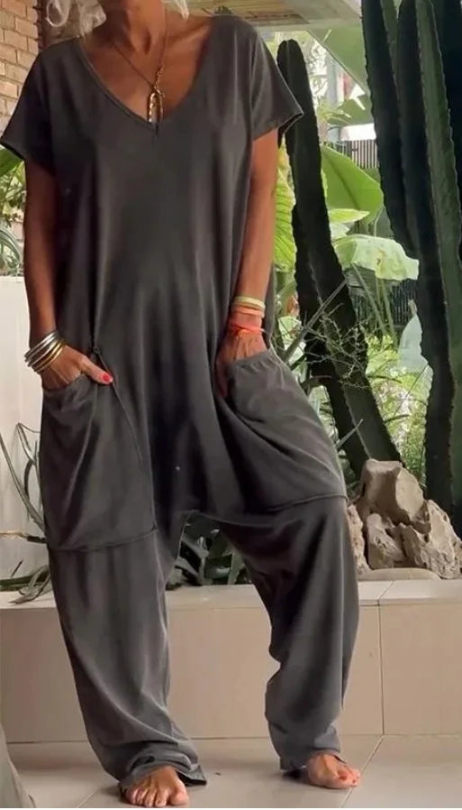 Jumpsuits Woman 2024 Spaghetti Strap Loose Elegante Playsuit Pantalones Informales Jumpsuit Women Summer Wide Leg Long Pants