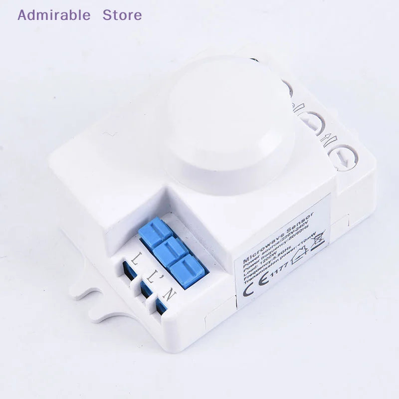 [W]Microwave Sensor Switch 5.8ghz HF 220V LED 360 Degree Radar Motion Body Sensor