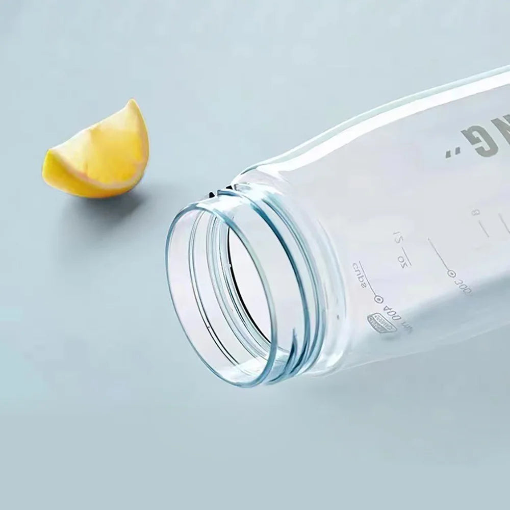 Portable Rope 550 650ml Plastic Clear Running Sports Water Bottle Cup Student Male Female Summer Handy Cup BPA Free