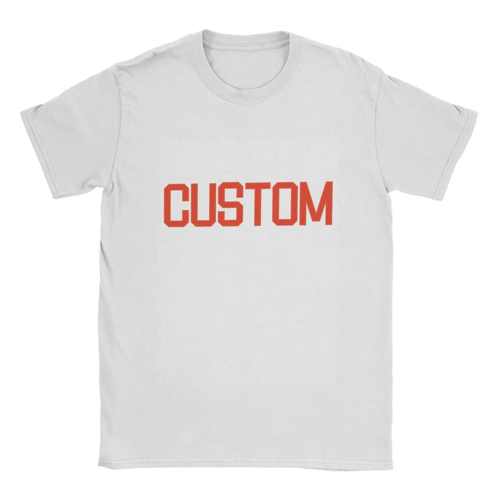 Premium Customized T Shirt Logo Picture Printing 100% Cotton Custom Brand T-Shirt Short Sleeved Print Your Own Design O Neck Tee
