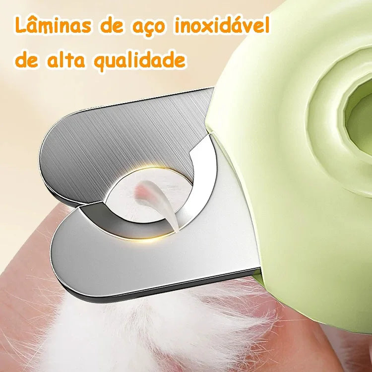 LED Light Dog And Cat Nail Clipper And File with Scissors Complete Pet Grooming Tool for Dogs And Cats