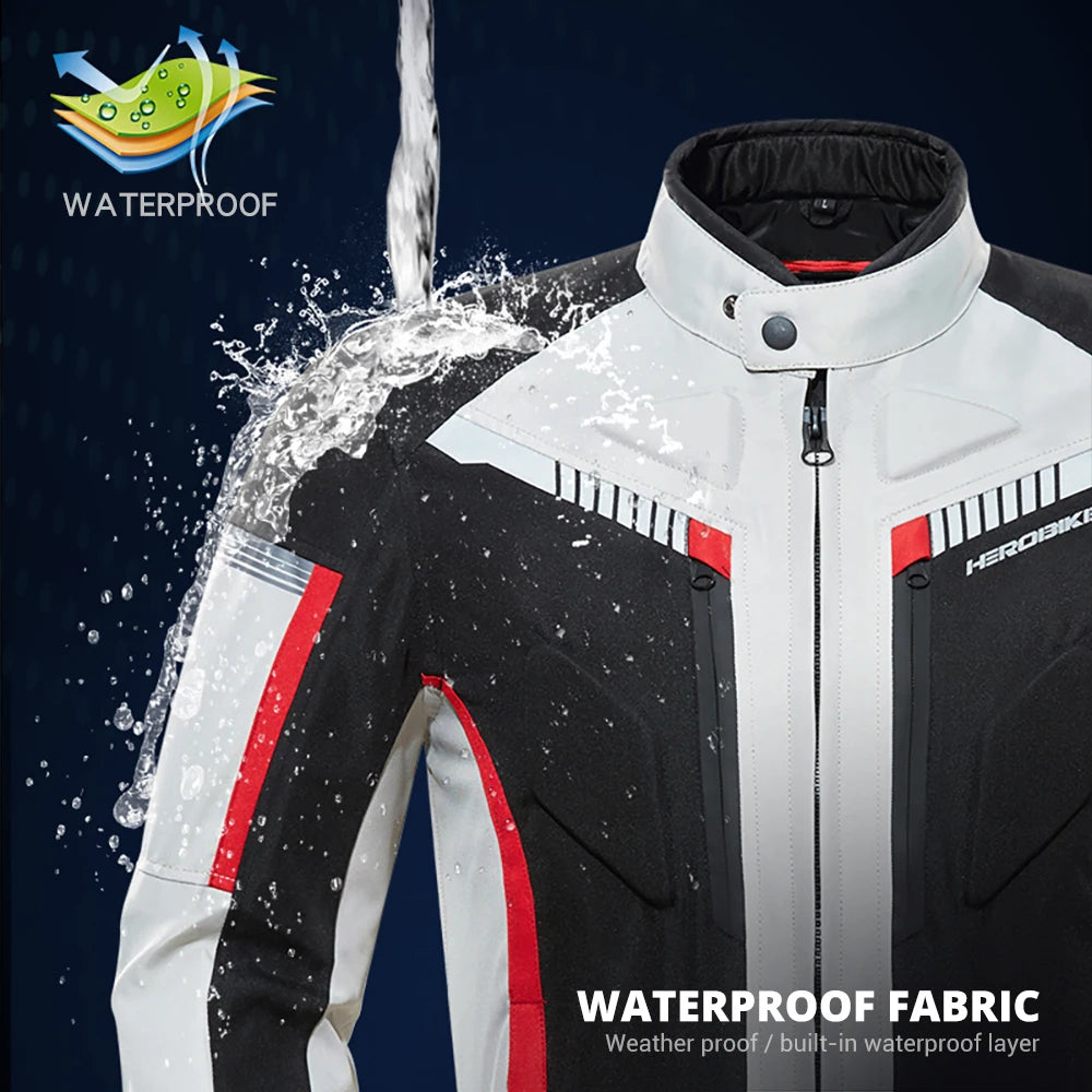 Motorcycle Jacket Moto Jackets Waterproof And Scratch Resistant Off-road Motorbike Jacket Moto Pants Outdoor Cycling Equipment