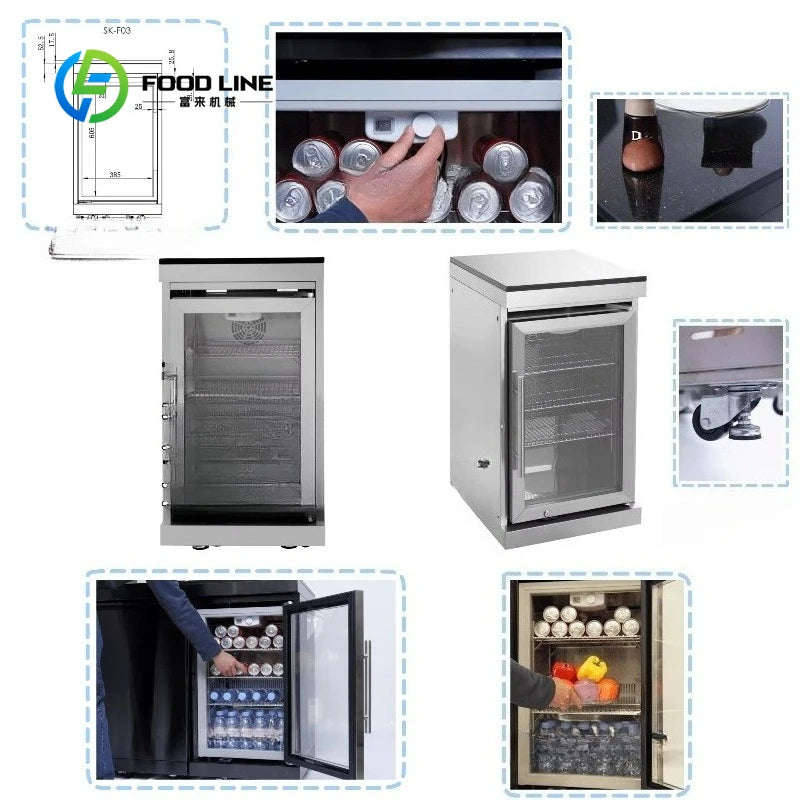 Customized Stainless Steel Garden BBQ Gas Grill Modular Outdoor kitchen