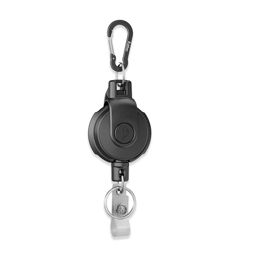Retractable Key‌ Chain for man Reel‌ Badge Holders Retractabl Carabiner Quick Release Spring Clip outdoor camping equipment