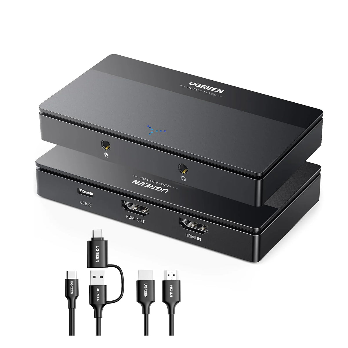 UGREEN 4K Video Capture Card, Full HD 1080P 60FPS USB/Type-C 3.0 HD-MI Video Capture Device With Ultra-Low Latency for Streaming